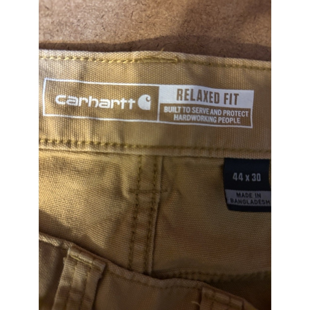 Carhartt Relaxed Fit Work Pants Khaki 44x30 Men's Carpenter Utility B151 - Picture 4 of 8